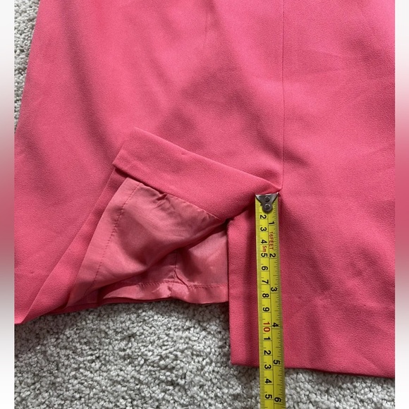 Saks Atrium Collection Vintage 80’s Women’s Pink Pencil Dress 12 Zippered back - Picture 12 of 12